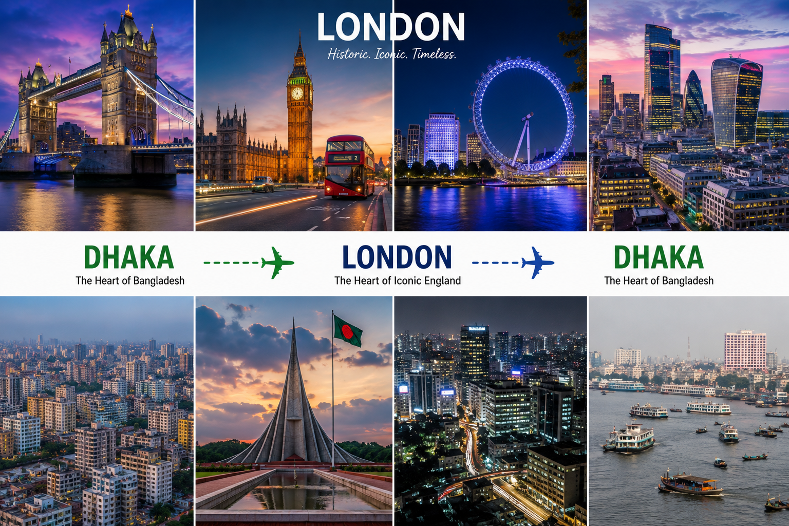 Dhaka ? London ? Dhaka 